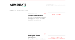 Desktop Screenshot of alimentate.com